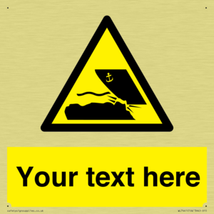 Custom Warning submerged objects in watercraft areas